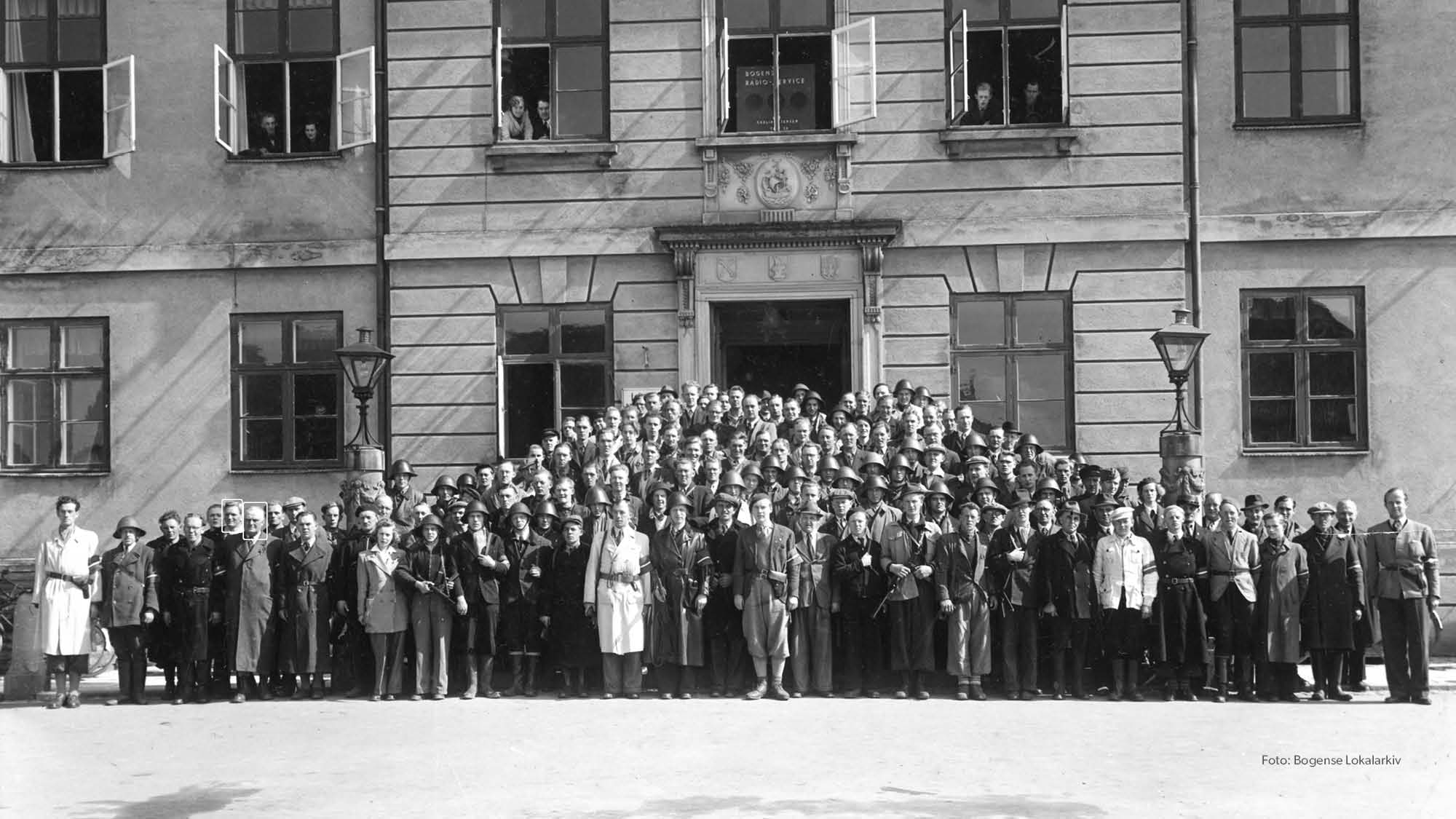 The Resistance Movement in front of Bogense Town Hall