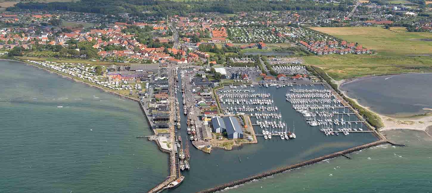 Bogense seen from the air