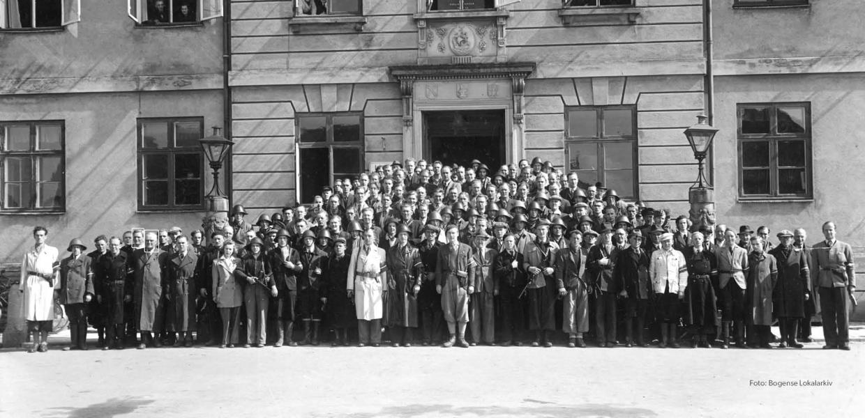 The Resistance Movement in front of Bogense Town Hall