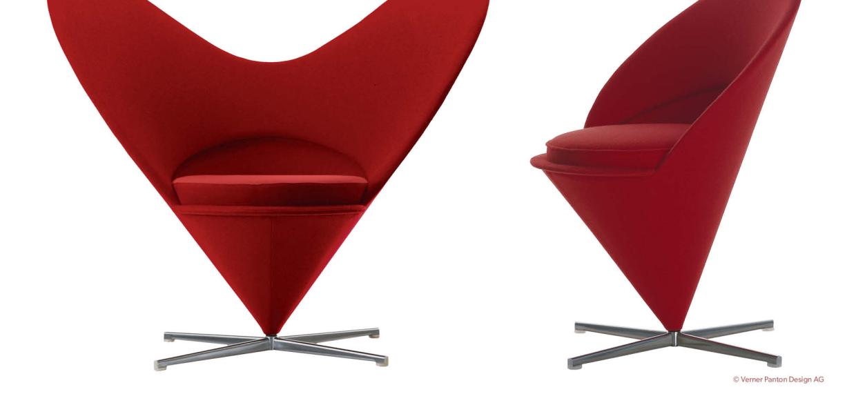 Heart Cone Chair and Cone Chair