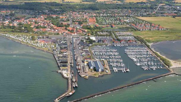 Bogense seen from the air