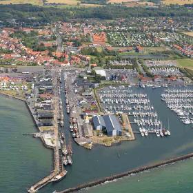 Bogense seen from the air